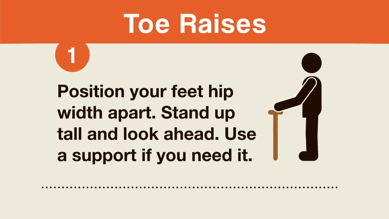 Toe Raises Balance Awareness - YouTube