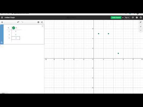 Graphing Scatterplots in Desmos