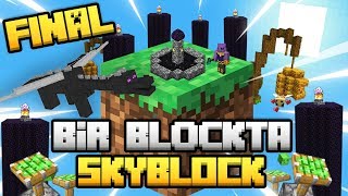1 Blokta Skyblock Fi̇nal Sınırsız Kaynaklı Skyblock
