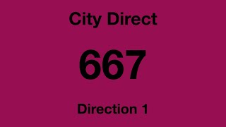 [SBS Transit] City Direct Bus Service 667 - Direction 1 Hyperlapse