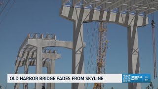 Old Harbor Bridge fades from skyline