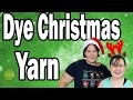 How to dye christmas yarn with food colouring