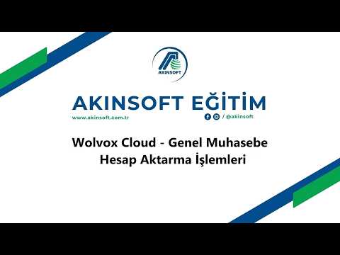 WolvoxCloud - Genel Muhasebe - Hesap Aktarma İşlemleri