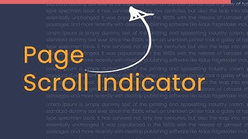 Page Scroll Indicator using HTML CSS and Javascript | csPoint website designing tutorials