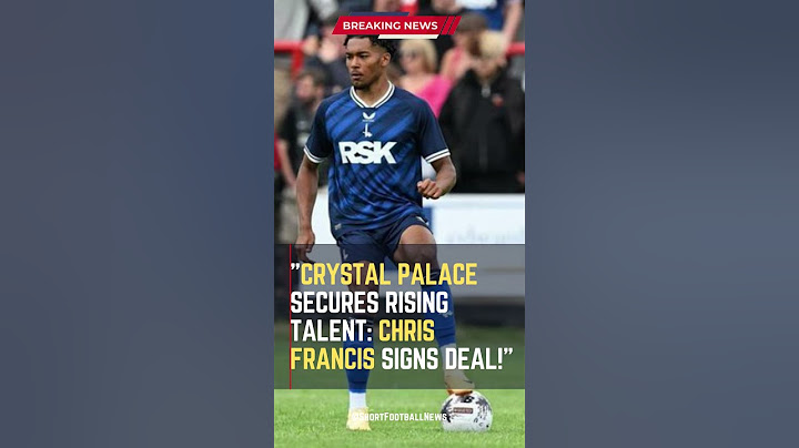 Crystal Palace Secures Rising Talent: Chris Francis Signs Deal! #ShortsFootballNews #FootballUpdates