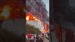 Wildberries logistics hub in Krasnodar, Russia is burning!!!