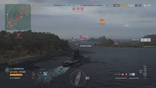 #shorts World of Warships Legends - Yamato 1 shots Yamato (90k health)