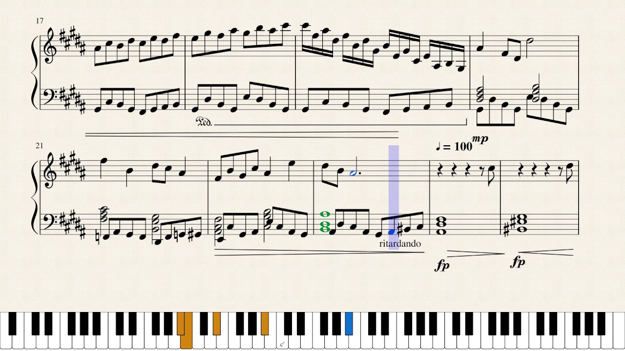Autumn S Lament Original Piano Composition Sheet Music Youtube