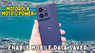 How to enable mobile data saver Motorola Moto G Power