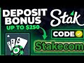 Stake 2026 promo code: stakecom with 200% deposit bonus+ crypto bonus $100 and welcome bonus weger..