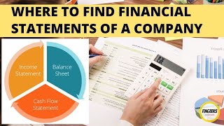 Where to find the Financial Statements/annual reports of a Company !!