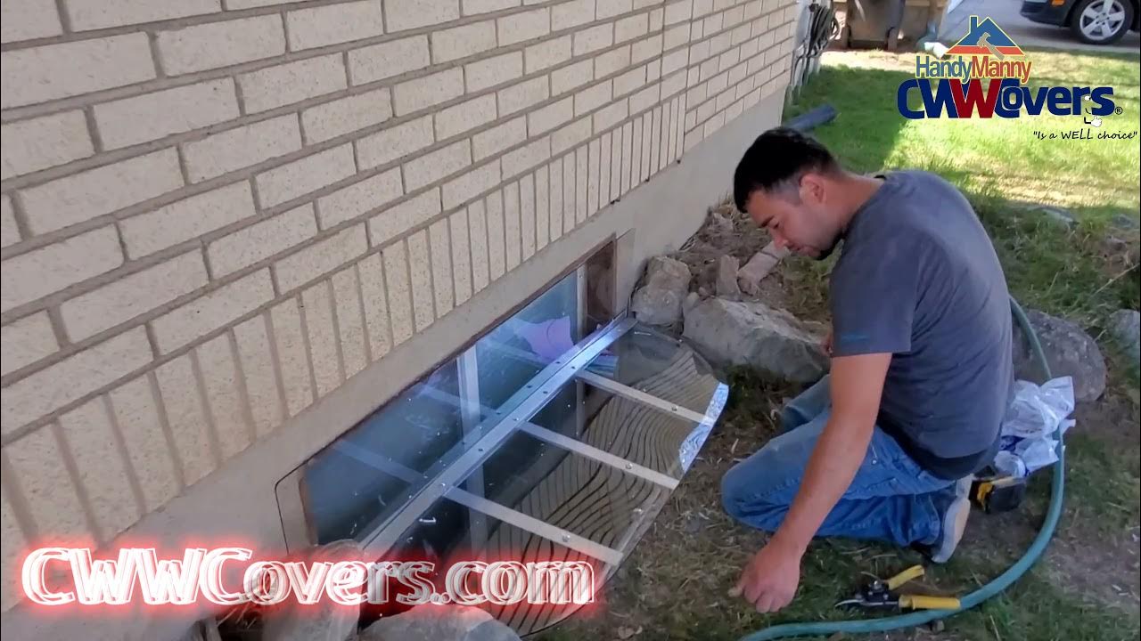 How to Install Window Well Covers to DIY Stop Leaking Basement Windows
