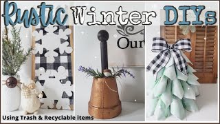 USING TRASH TO CREATE TREASURE ♻ RE-PURPOSE GARBAGE | RECYCLE | DIY WINTER CRAFTS | BUDGET DECOR