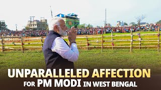 PM Modi greets people in Arambagh, West Bengal