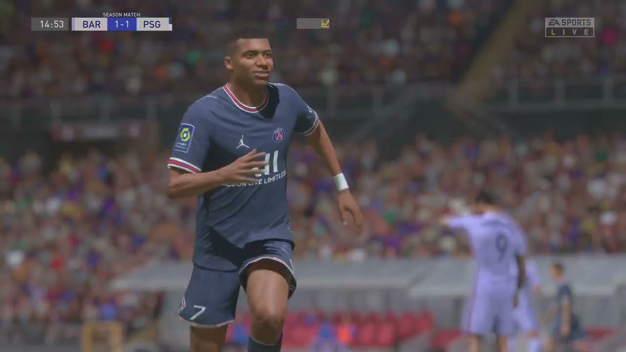 FIFA 22 PS5 Gameplay 4K 60fps Full HDR - FC BARCELONA VS. PARIS SG - LIVE SEASON MATCH