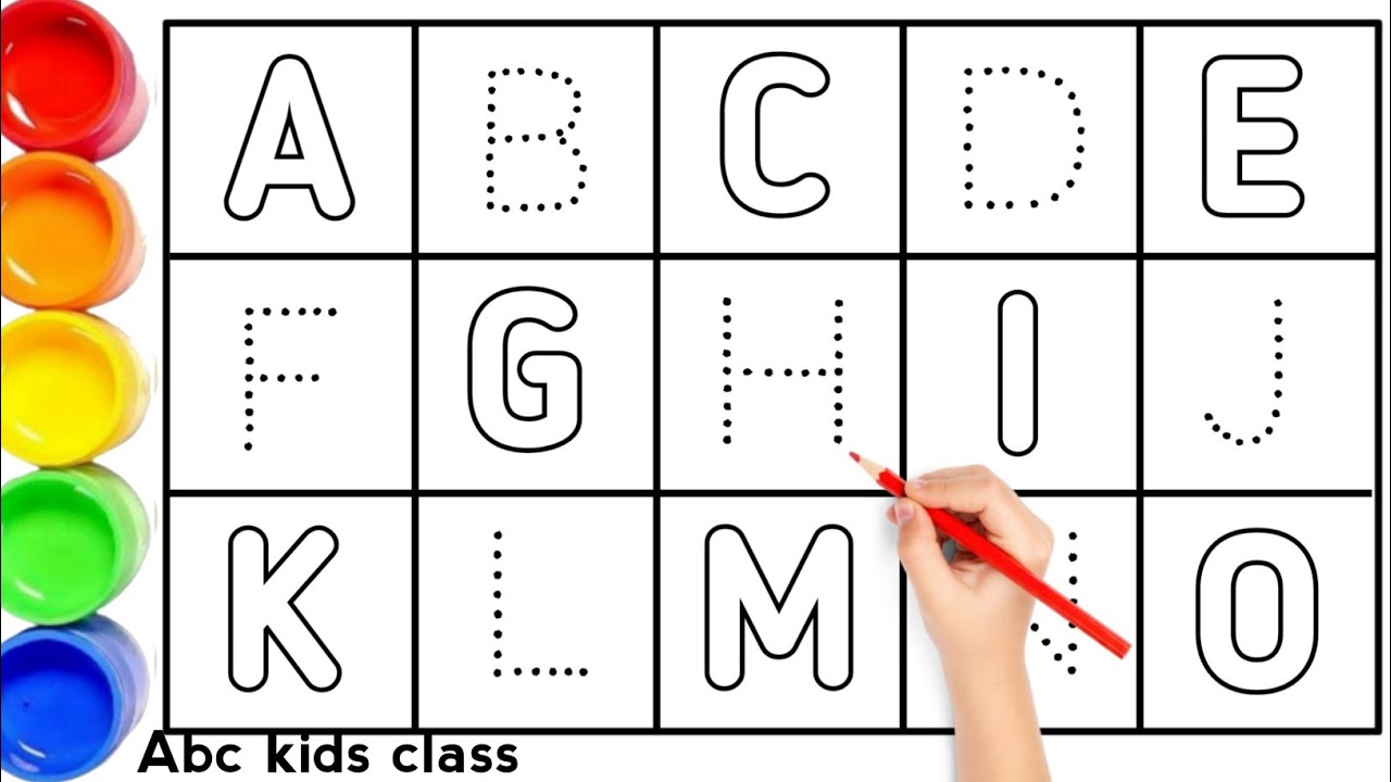 A for Apple Song 🍎 | Bachchon Ki Pyaari ABCD alphabet learning rhymes with dotted lines