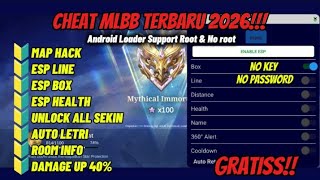 CHEAT ML TERBARU 2026‼️ | MOD MENU UNLOCK ALL SKIN NO KEY MOBILE LEGENDS | ANTI BANNED NO PASSWORD