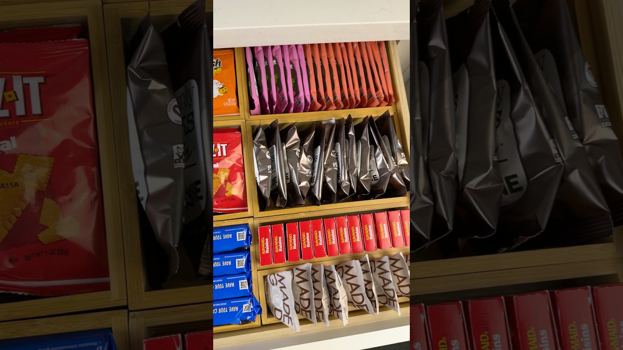 Snack drawer restock 🍪🍎 