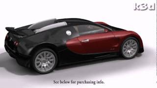 Bugatti Veyron 3D model by k3d.