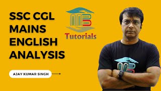 Ssc Cgl Mains English Analysis Ajay Kumar Singh Mb Books Tutorials