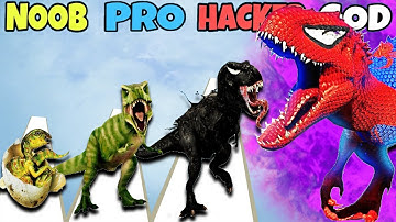 NOOB vs PRO vs HACKER vs GOD in Dinosaur Battle