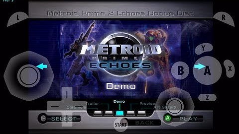 gamecube for ios- Metroid Prime 2 Demo Disc (Menu test) gc4ios, dolphin emulator for ios