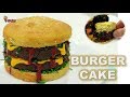 How To Make Burger Cake! 汉堡蛋糕食谱 Happy New Year 2018! Butter cake whipped cream coconut