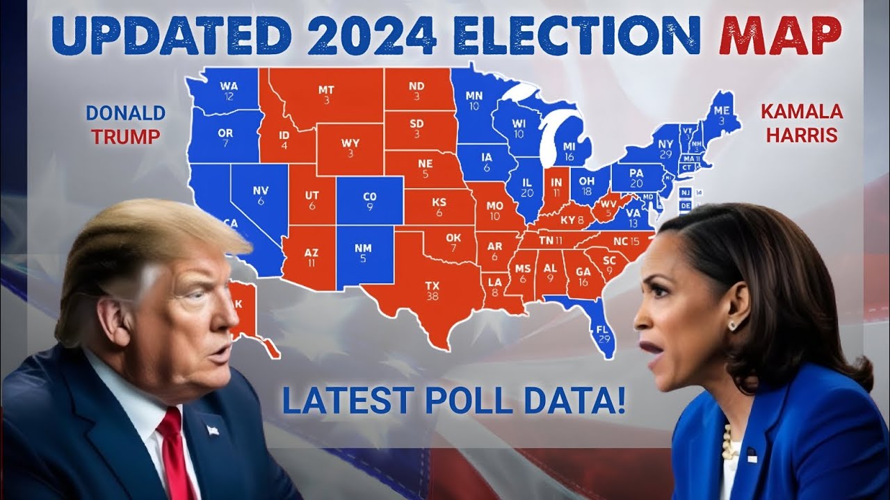 New Poll Shows Trump CRUSHED by Harris | ALL 50 STATES Map Projection ...