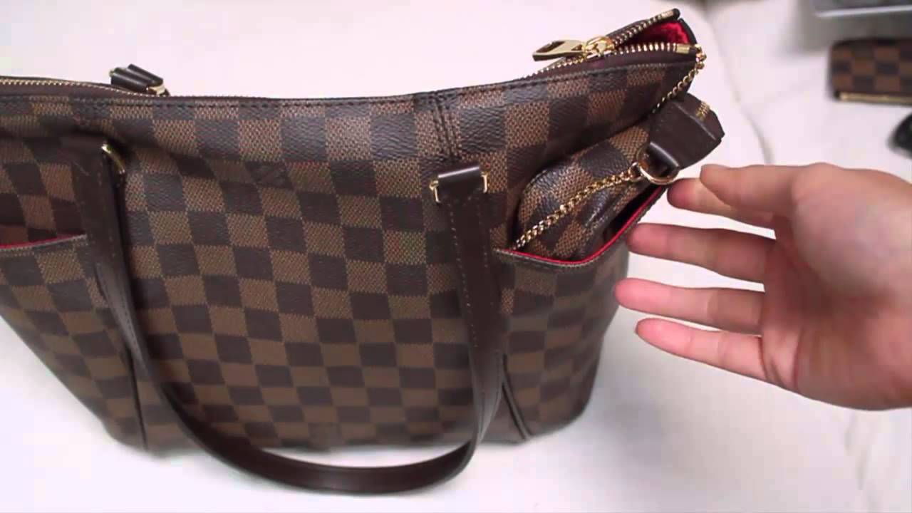 What fits inside my Totally PM in Damier Ebene - YouTube