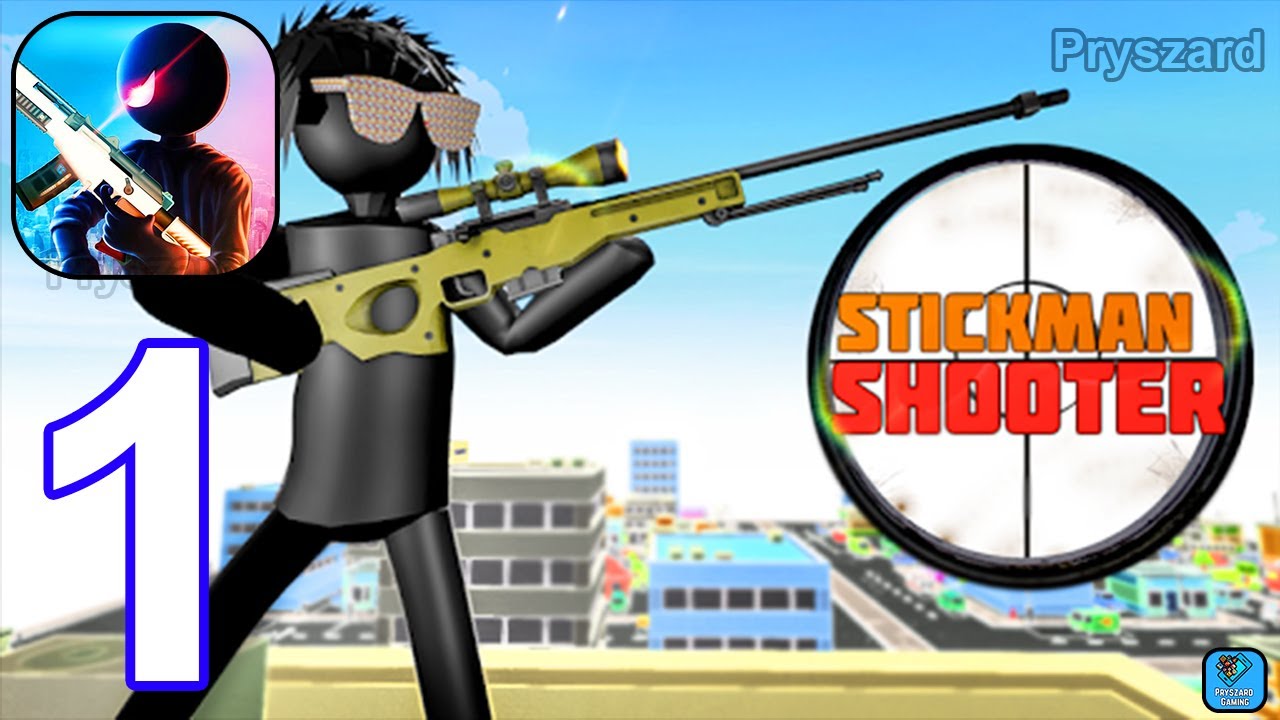 Stickman Sniper Shooter Games - Gameplay Walkthrough Part 1 Pro Mode Stick Sniper Game (Android, iOS