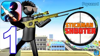 Stickman Sniper Shooter Games - Gameplay Walkthrough Part 1 Pro Mode Stick Sniper Game (Android, iOS screenshot 3