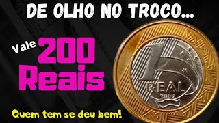FIQUE DE OLHO NO TROCO! 1 REAL 2009 RARA COM ERRO. VALE 200 REAIS!