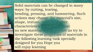 Changes in Solid Materials Science 4 week3-4
