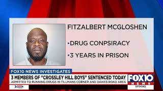 3 members of 'Crossley Hill Boys' drug ring sentenced Wednesday