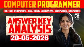 COMPUTER PROGRAMMER|CAT NO:268/2025 442/2025 460/2025 609/2025 614/2025|DETAILED ANSWER KEY ANALYSIS