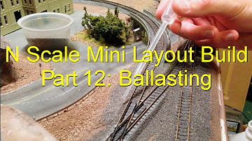 N Scale Mini Layout Build Part 12: Ballasting Unitrack