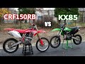 CRF150RB VS KX85 - Side By Side Comparison