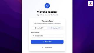 Instructions To Log In Through OTP Into The Teacher's Portal