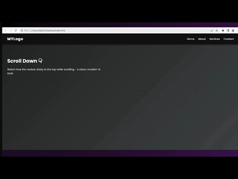 Sticky Navbar Using CSS | Modern UI Design