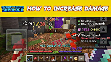 How to increase damage in crafters mc skyblock