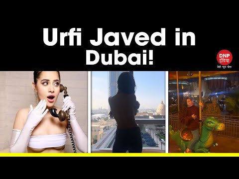 Urfi Javed flaunts a dress created by a Dubai based designer || DNP INDIA