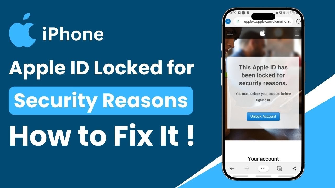 This Apple ID Has Been Locked for Security Reasons. You Must Unlock ...
