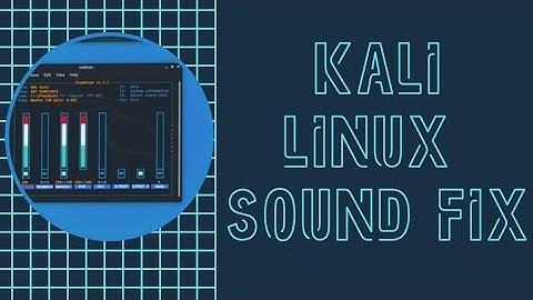 HOW TO FIX AUDIO PROBLEM IN KALI LINUX || PULSE AUDIO @DEADXHACKER
