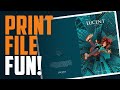 The lucent painted death cover print file setup