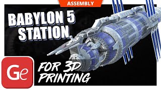 Babylon 5 Station 3D Printer Files | Assembly by Gambody