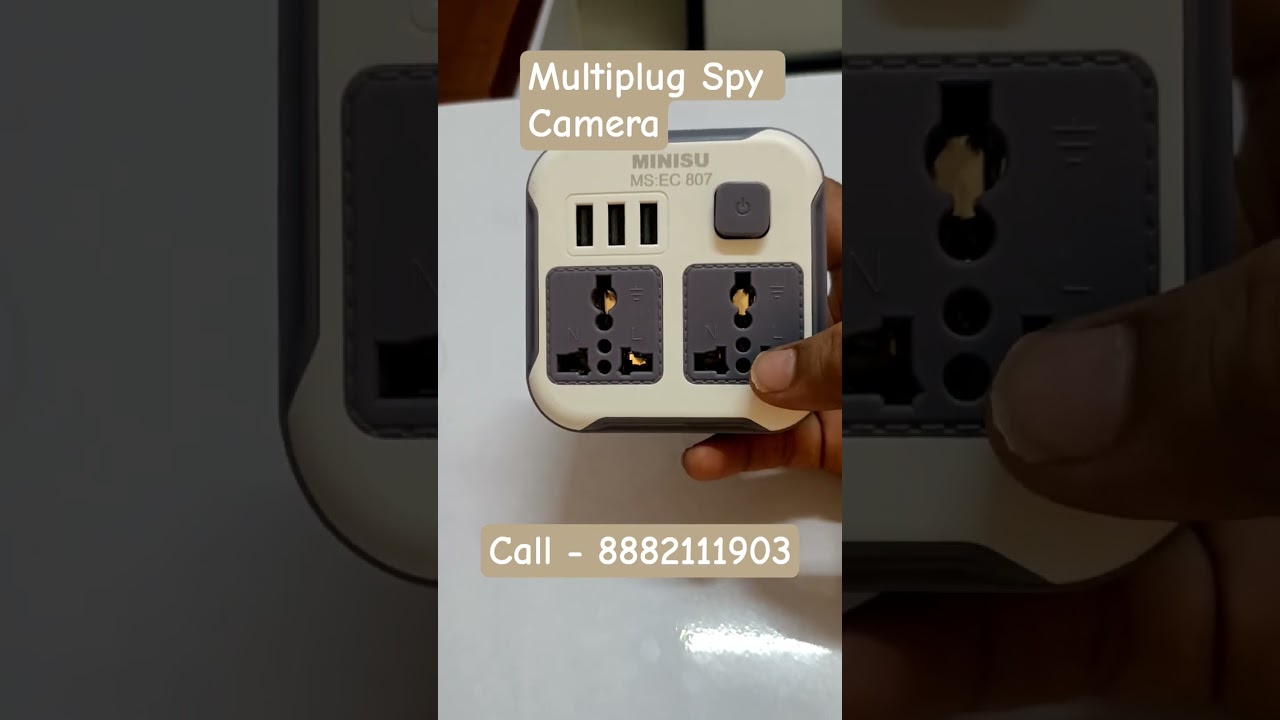 ASLEESHA WIFI Multi plug Switch Board Camera 