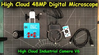 0158 - Low Cost 48MP Digital Microscope: High Cloud Industrial Camera V6