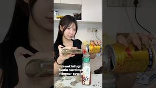 cewek ini lagi buatin cowoknya minuman spesial #funny #viralvideo #shortvideo #shorts
