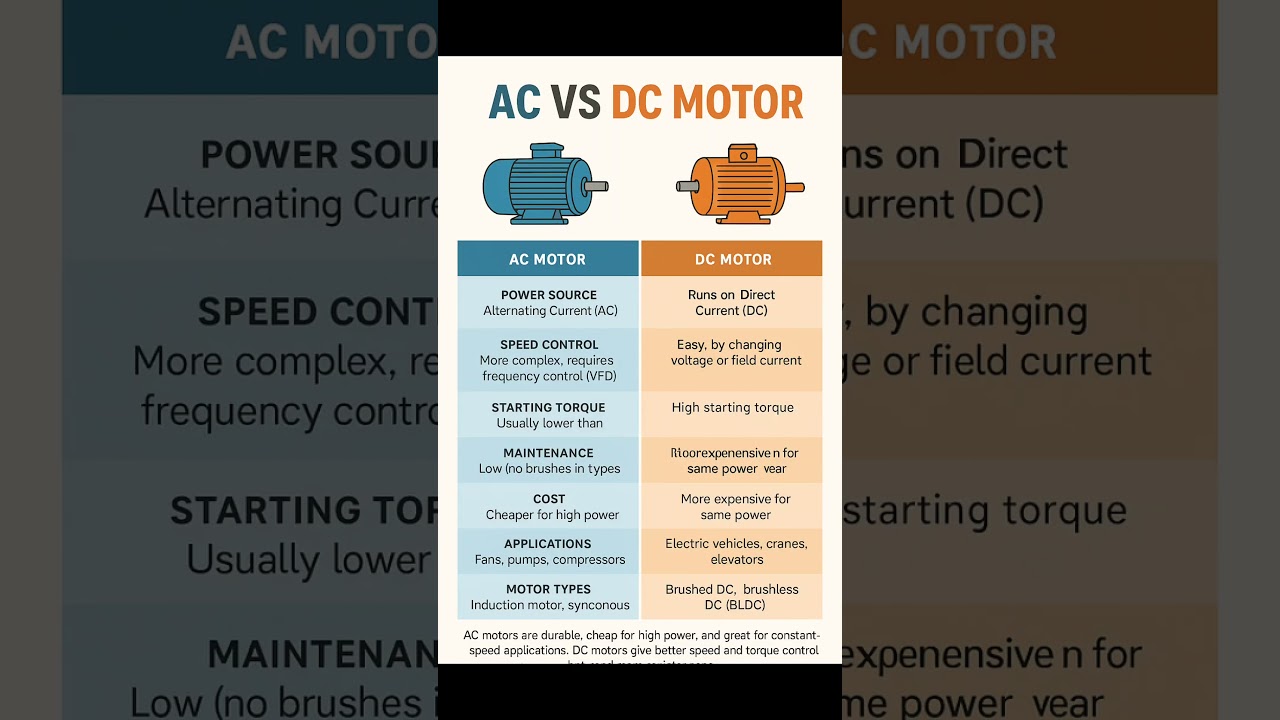 AC VS DC MOTOR