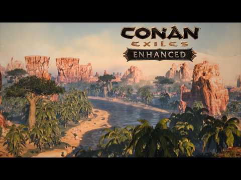 Conan Exiles Enhanced | Ambient Walk Through Epic Landscapes | 4K Unreal Engine 5